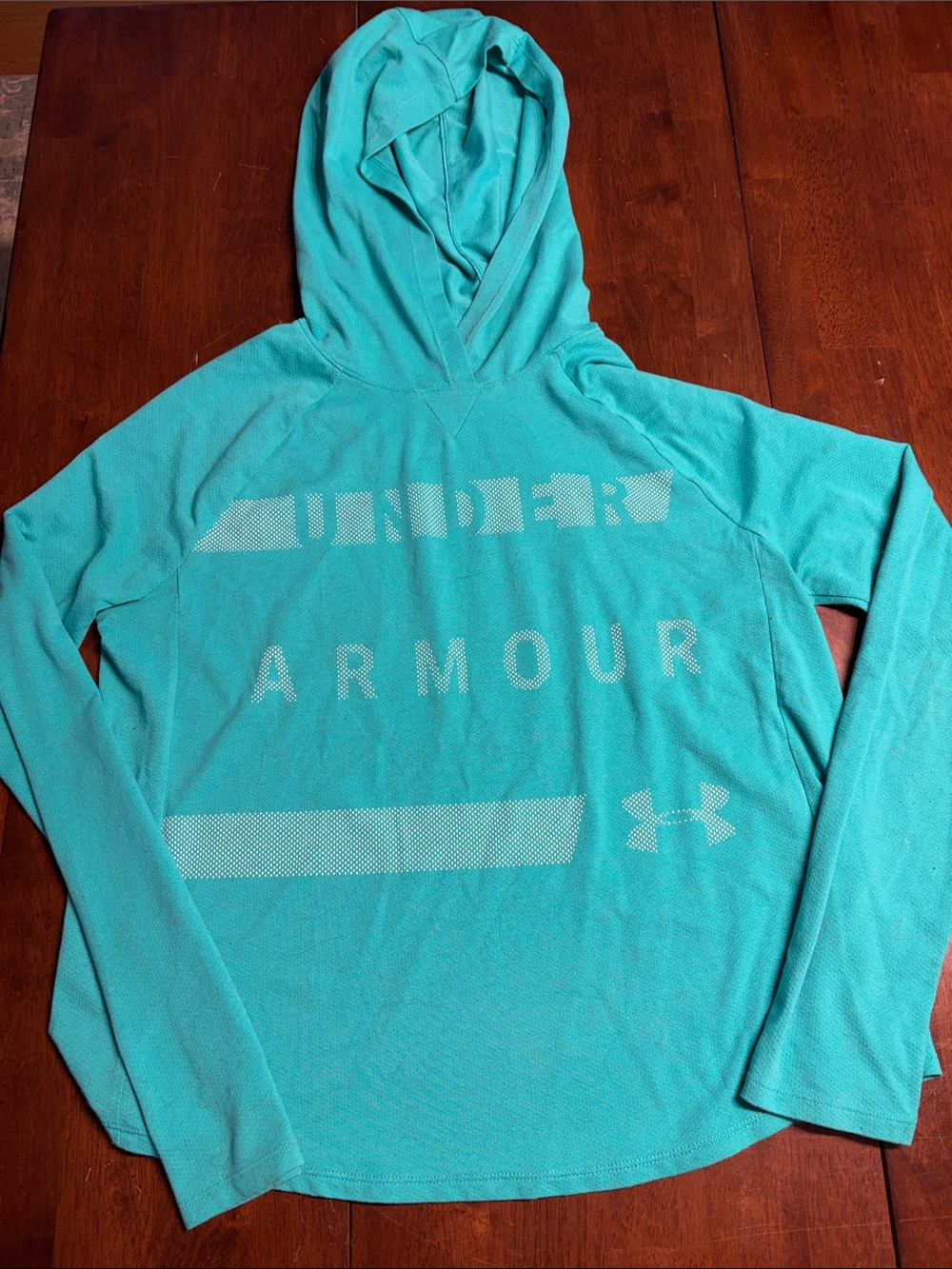 Under Armour Teal Hooded Performance Pullover